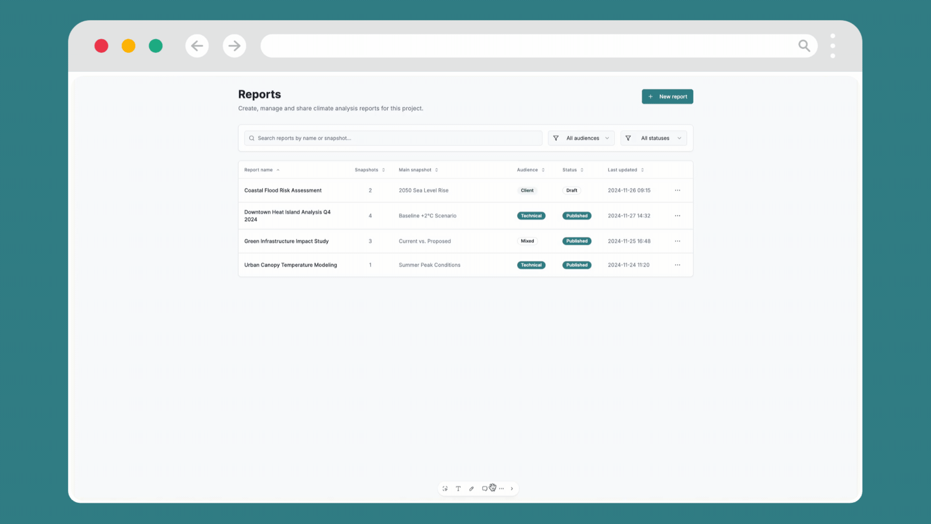 Reports — after redesign